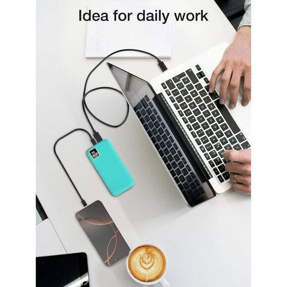 2-Pack Portable Charger 10000mAh Power Bank with 22.5W PD Fast Charging - Picture 6 of 6